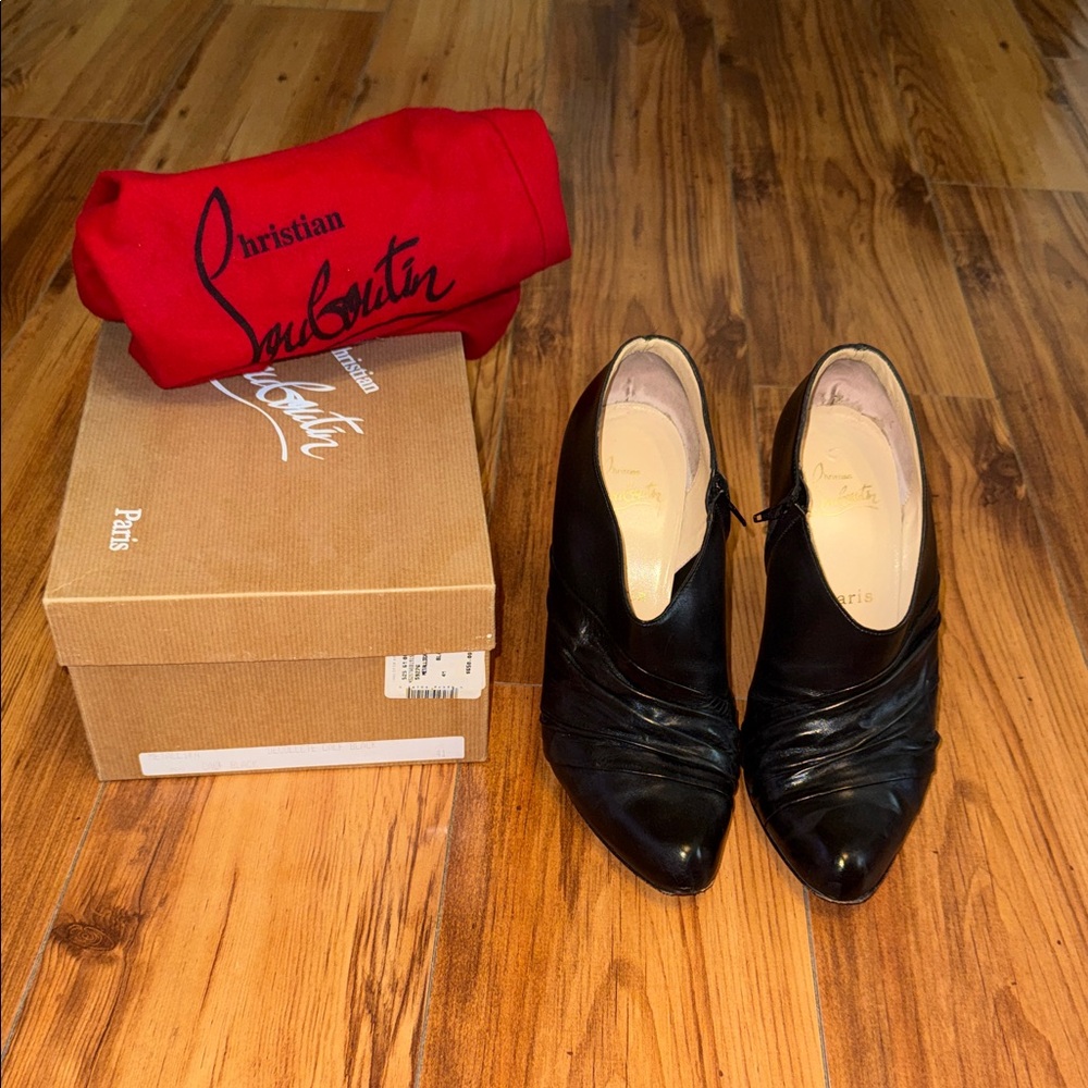Christian Louboutin Ruched Booties